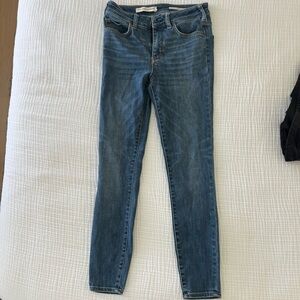 Pilcro Classic High Rise Denim Legging Women's Jeans, Size 28